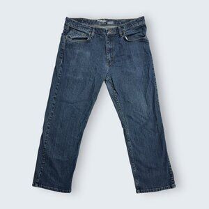 Wrangler Men's Blue and Navy Jeans